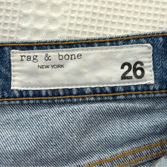 rag & bone Vintage Cut Off High Rise Shorts in Light Blue Wash - Size 26 - Picture 5 of 10